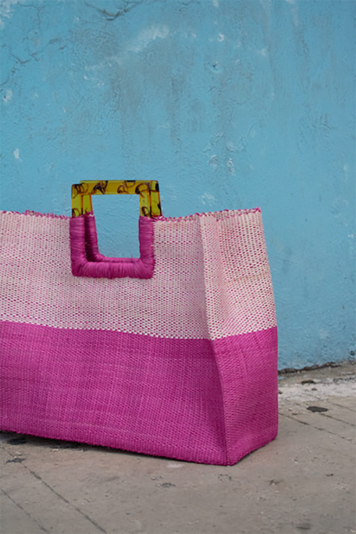 Bolsa Henequén Gabriela Fucsia