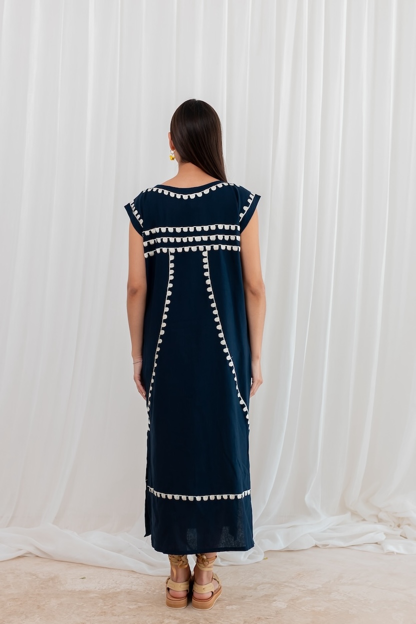 Vestido Tulum marino