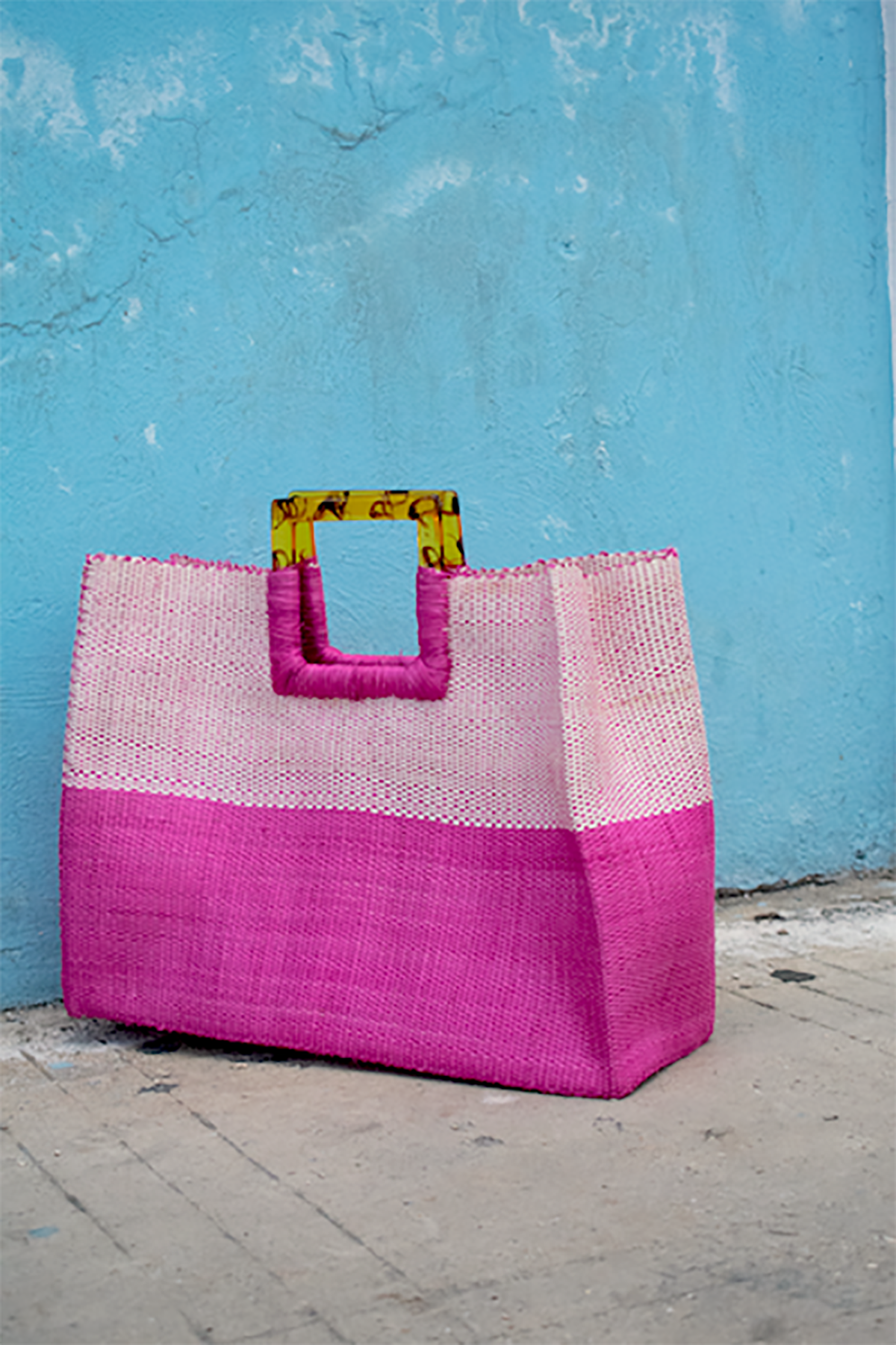 Bolsa Henequén Gabriela Fucsia